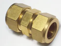 1- SWAGELOK BRASS COMPRESSION UNION FITTING, 3/4