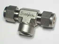 1 - SWAGELOK STAINLESS BRANCH TEE FITTING, 3/8