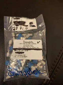 SWAGELOK SS-200-3TTM NEW 20 PCS MALE BRANCH TEE 1/8 TUBE X 1/8 MNPT