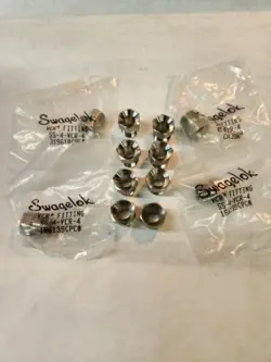 (12) SWAGELOK SS-4-VCR-4,  MALE NUT 1/4