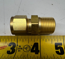 SWAGELOK BRASS FITTING MALE CONNECTOR 1/2