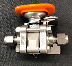 SWAGELOK SS-62TS4-ID-JLK,  60 SERIES BALL VALVE, STAINLESS STEEL