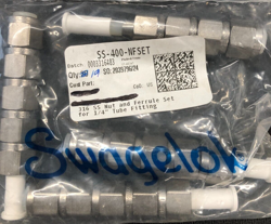 SWAGELOK SS-400-NFSET, 316 SS NUT & FERRULE SET FOR 1/4