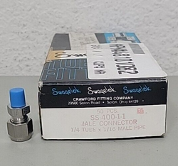 (50) NEW GENUINE SWAGELOK SS-400-1-1 STAINLESS STEEL 1/4 TUBE X 1/16 MALE PIPE