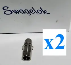 X2 NEW SWAGELOK SS-400-R-12 REDUCER 1/4 IN TUBE OD X 3/4 IN TUBE ADAPTER FITTING