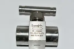 SWAGELOK SS-26VF6-PK SS STAINLESS STEEL INTEGRAL BONNET NEEDLE VALVE