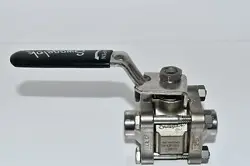 NEW SWAGELOK SS-63PSW8T-2839 MANUAL STAINLESS SOCKET WELD BALL VALVE 1/2''
