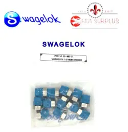 QTY:12~NEW~ SWAGELOK,  P.N.: SS-MD-2, SS-316, 1/8 MUD DAUBER FITTING!