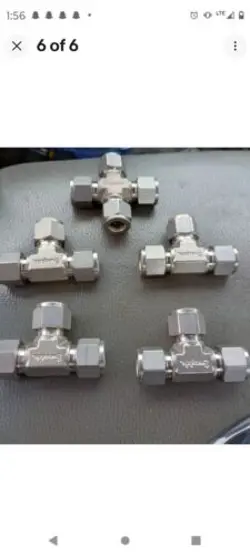 LOT OF 40 NEW SWAGELOKS FITTINGS