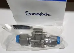 NEW SWAGELOK SS-63TFVCR12 1/2IN NOMINAL 3/4IN FEMALE VCR ENDS, 2-WAY BALL VALVE