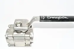 NEW SWAGELOK SS-67ESW24P MANUAL STAINLESS SOCKET WELD 1-1/2'' BALL VALVE SS