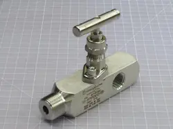 SWAGELOK SS-6PNBGM12-F8 STAINLESS STEEL SCREWED-BONNET GAUGE NEEDLE VALVE T23720