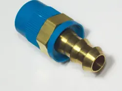 1- SWAGELOK BRASS PUSH-ON HOSE FITTING, 1/2
