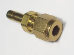 1 - SWAGELOK BRASS TUBE REDUCER FITTING, 1/4