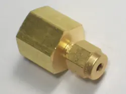 1- SWAGELOK BRASS CONNECTOR FITTING, 1/8