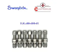 QTY:7 ~NEW~ SWAGELOK P.N.: SS-400-61, 1/4 SS-316 TUBED BULKHEAD UNIONS!