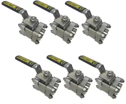 LOT 6X WHITEY SWAGELOK SS-65TF12 STAINLESS STEEL BALL VALVE 2200 PSI WOG 3/8