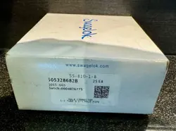 BOX OF 25 STAINLESS STEEL SWAGELOK SS-810-1-8