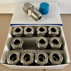 LOT OF 12 NEW SWAGELOK SS-810-1-8 FITTINGS 1/2
