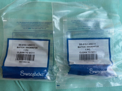 SWAGELOK SS-810-1-8 STAINLESS FITTING PAIR, 1/2