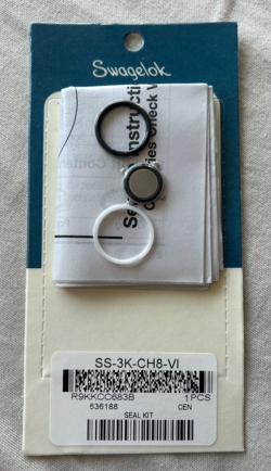 SWAGELOK SS-3K-CH8-VI FLUOROCARBON FKM SEAL KIT
