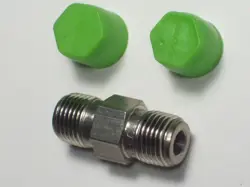 1- CAJON SWAGELOK STAINLESS STEEL HEX PIPE NIPPLE,  1/8