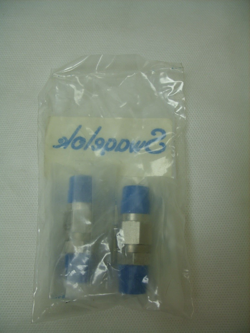 (2) SWAGELOK SS-CHM4-5 STAINLESS STEEL POPPET 6000 PSIG CHECK VALVE FNSP