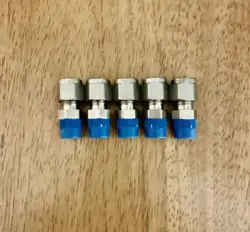 LOT OF 5 SWAGELOK SS-400-1-2, 1/4 OD TUBE X 1/8