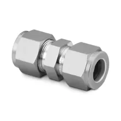 ALLOY 276 SWAGELOK TUBE FITTING, UNION, 1/4 IN. TUBE OD