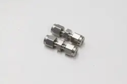 2 - STAINLESS STEEL SWAGELOK TUBE FITTINGS, UNION, 1/16 IN. TUBE OD SS-100-6