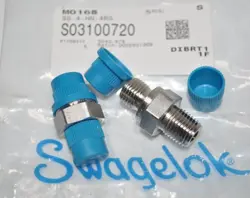 LOT OF 2 NEW SWAGELOK SS-4-HN-4RS STAINLESS STEEL FITTINGS FNSP