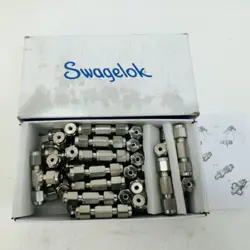 LOT OF 25 SWAGELOK SS-200-3, 1/8