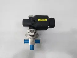 SWAGELOK STAINLESS STEEL 1-PIECE 40G SERIES 3-WAY BALL VALVE SS-43GXVCR4-51S
