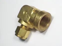 1-SWAGELOK BRASS ELBOW CONNECTOR FITTING, 3/8
