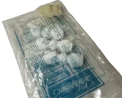 PACK OF (3) SWAGELOK T-400-6 PTFE TUBE FITTING UNION 1/4'' TUBE OD