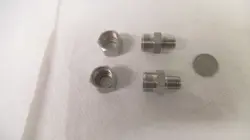 LOT OF 2 PCS SWAGELOK STAINLESS FITTINGS 1/2 TUBE X 1/4 MALE NPT SS-810-1-4 USED