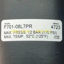 PARKER F701-08L7PR PNEUMATIC