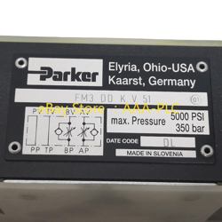EXPEDITED SHIPPING PARKER FM3DDKV51 HYDRAULIC VALVE