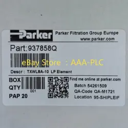 EXPEDITED SHIPPING PARKER 937858Q FILTER ELEMENT