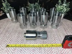10 QTY! BULK- PARKER 10677-20-20 HYDRAULIC HOSE FITTING FEMALE JIC 37° SWIVEL