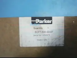 PARKER SCFT-600-22-07 NEW