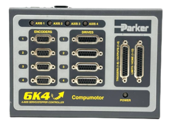 PARKER 6K4-NK COMPUMOTOR SERVO/STEPPER MOTION CONTROL/INDEXER 4-AXIS RS-232 24V