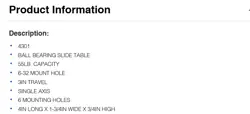 SLIDE TABLE
