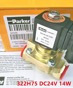 1PCS NEW PARKER PARKER NORMALLY OPEN SOLENOID VALVE 322H75 DC24V 14W