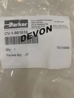 ONE CV-1-661616 PARKER