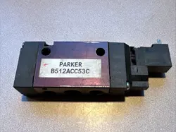 PARKER  B512ACC53C 4-WAY SINGLE SOLENOID 3/8 NPT 110/120 VAC 50/60HZ