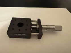 PARKER DAEDAL  LINEAR OPTICS STAGE WITH STARRETT 1/2”MICROMETER