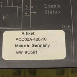 PARKER PCD00A-400-18