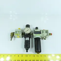 PARKER 05E22A13AB COMPRESSED AIR FILTER REGULATOR 150PSI W/ L22L-03 LUBRICATOR