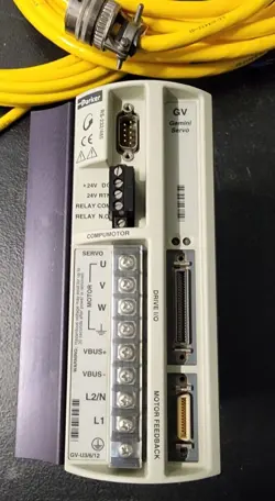 PARKER HANIFIN GV-U12E BRUSHLESS SERVO MOTOR DRIVE 3.6KW W/ CABLES